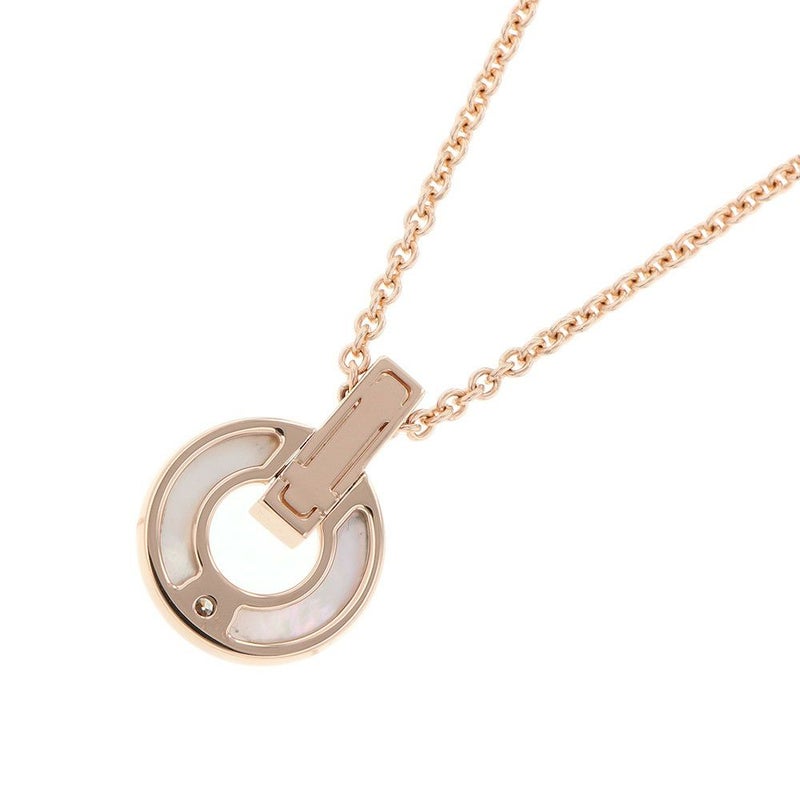 ブルガリ ネックレス ブルガリ・ブルガリ オープンワーク マザーオブパール ダイヤモンド 0.06ct K18PG 357546 BVLGARI