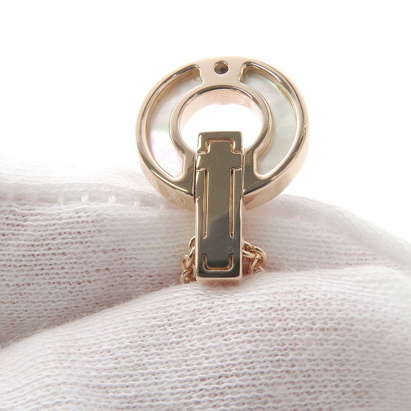ブルガリ ネックレス ブルガリ・ブルガリ オープンワーク マザーオブパール ダイヤモンド 0.06ct K18PG 357546 BVLGARI