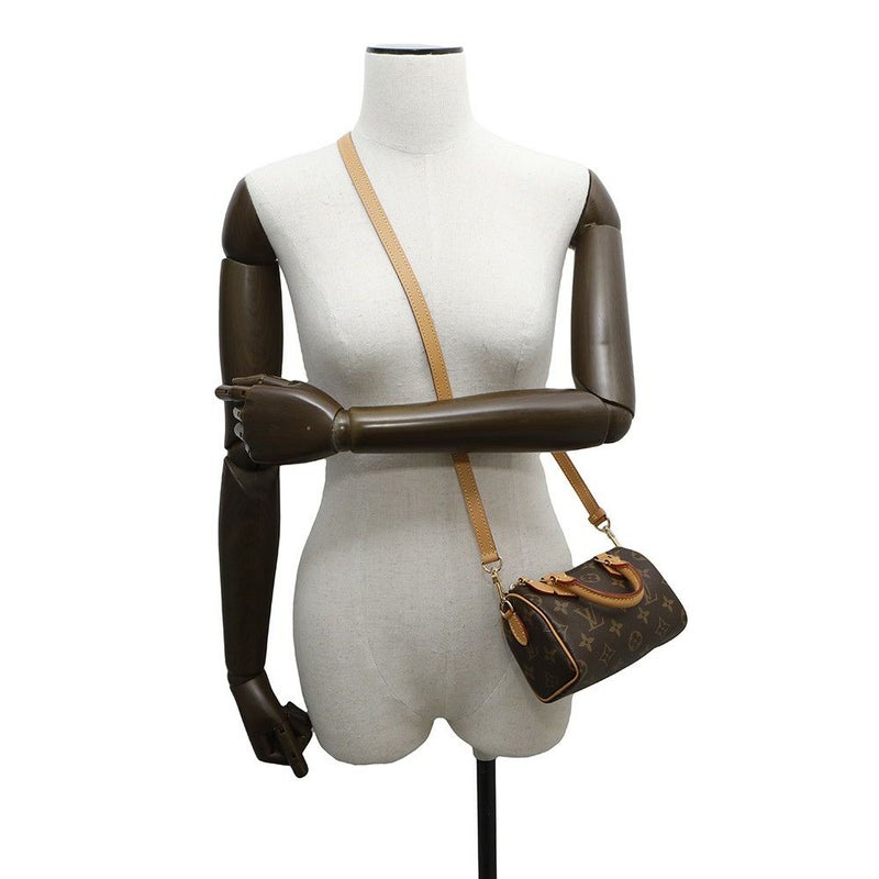 ルイヴィトン ハンドバッグ モノグラム ナノ・スピーディ M81085 LOUIS VUITTON 2wayショルダーバッグ