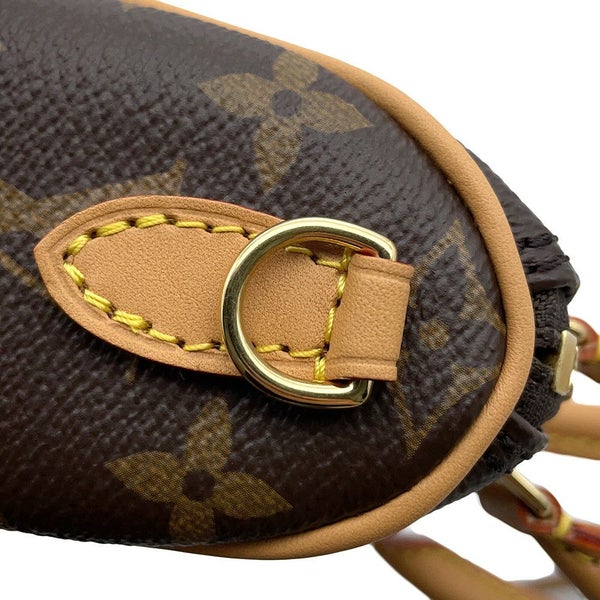 ルイヴィトン ハンドバッグ モノグラム ナノ・スピーディ M81085 LOUIS VUITTON 2wayショルダーバッグ