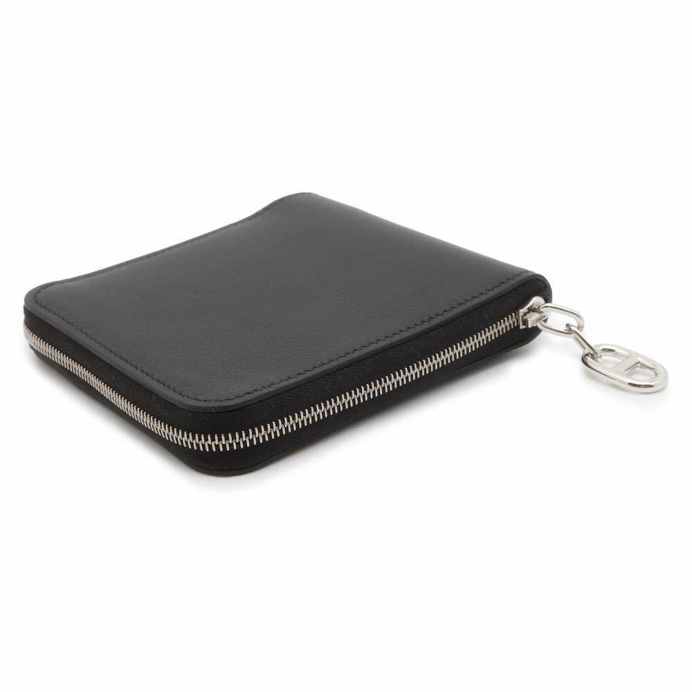 エルメス 二つ折り財布 ジップアンゴー2 シェーヌダンクル ブラック
