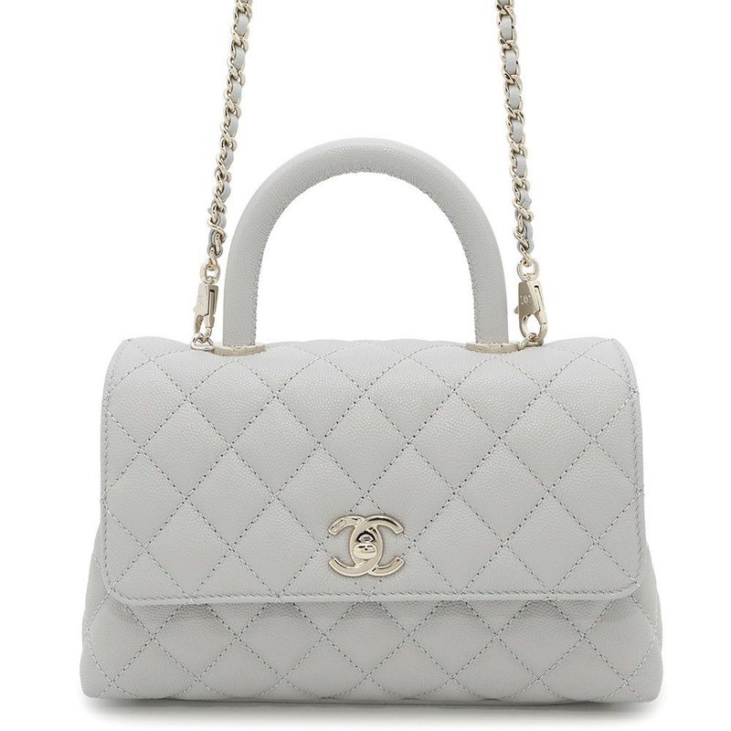 シャネル ハンドバッグ マトラッセ ココマーク ココハンドル キャビアスキン A92990 CHANEL 2wayショルダーバッグ