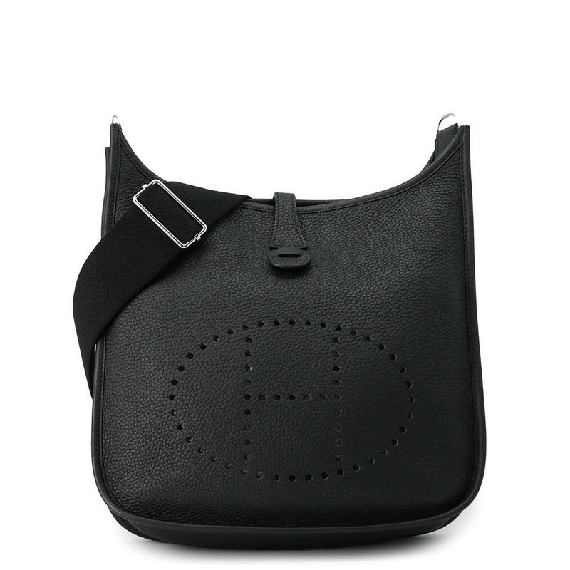 エルメス ショルダーバッグ エブリン3 PM ブラック/シルバー金具 トリヨンクレマンス U刻印 黒