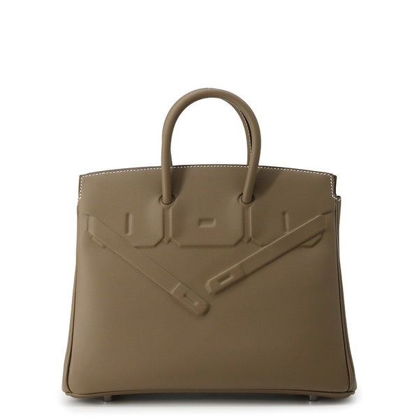 エルメス バーキン25 シャドウ エトゥープ/シルバー金具 スイフト W刻印 HERMES Birkin ハンドバッグ