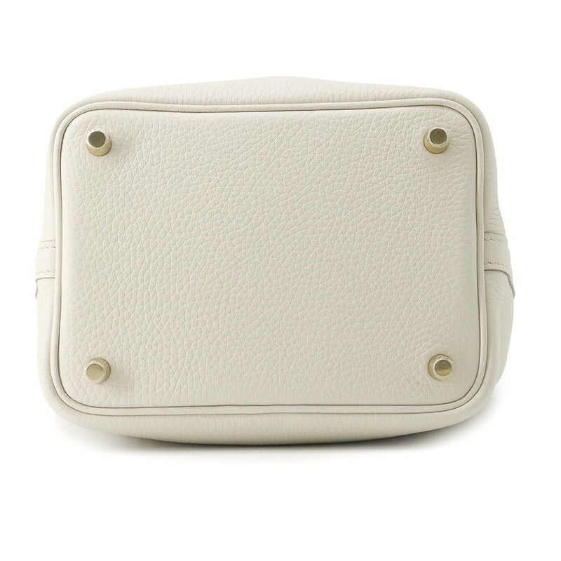 エルメス ハンドバッグ ピコタンロックPM ベトン/ゴールド金具 トリヨンクレマンス W刻印 HERMES トートバッグ