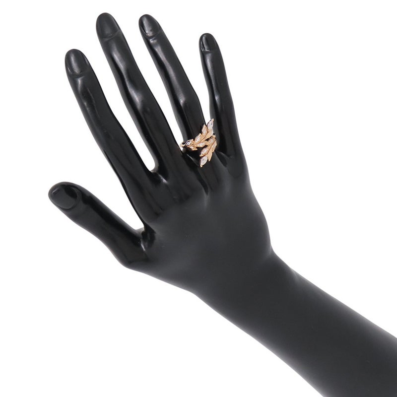 ティファニー リング ビクトリア ヴァイン バイパス ダイヤモンド 計0.41ct K18PG サイズ約9号 Tiffany&Co. 指輪