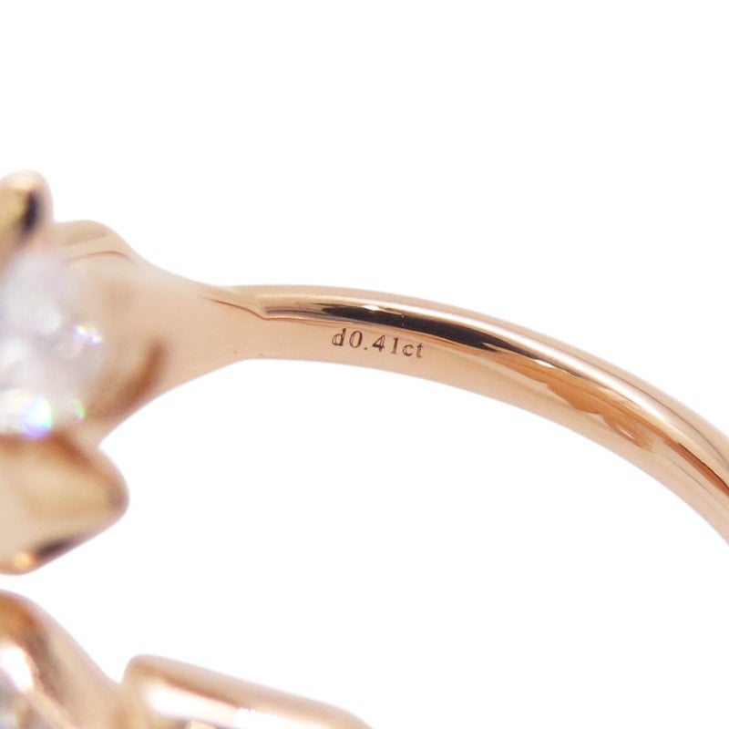 ティファニー リング ビクトリア ヴァイン バイパス ダイヤモンド 計0.41ct K18PG サイズ約9号 Tiffany&Co. 指輪