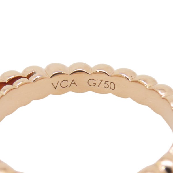 ヴァンクリ リング ペルレ ソリティア ダイヤモンド 1P 0.30ct K18PG サイズ50 VCARO1VC00 GIA鑑定書付き 指輪