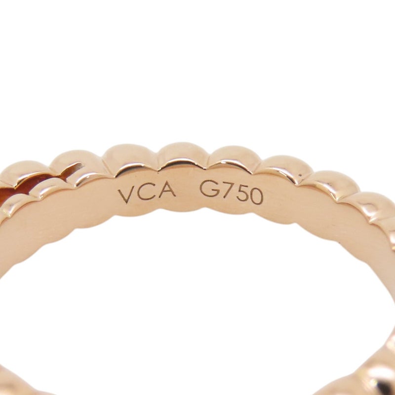 ヴァンクリ リング ペルレ ソリティア ダイヤモンド 1P 0.30ct K18PG サイズ50 VCARO1VC00 GIA鑑定書付き 指輪