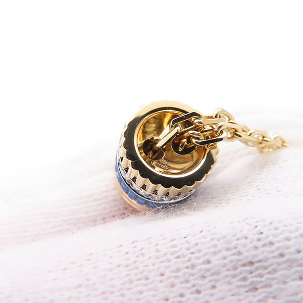 ブシュロン ネックレス キャトル ブルー タイネックレス スモール ダイヤ 12P 計0.18ct K18YG/K18WG/K18PG/セラミック