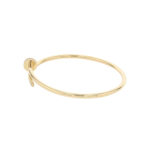 カルティエ ブレスレット ジュスト アン クル SM スモールモデル ダイヤ 20P 計0.18ct K18YG サイズ17 B6066117