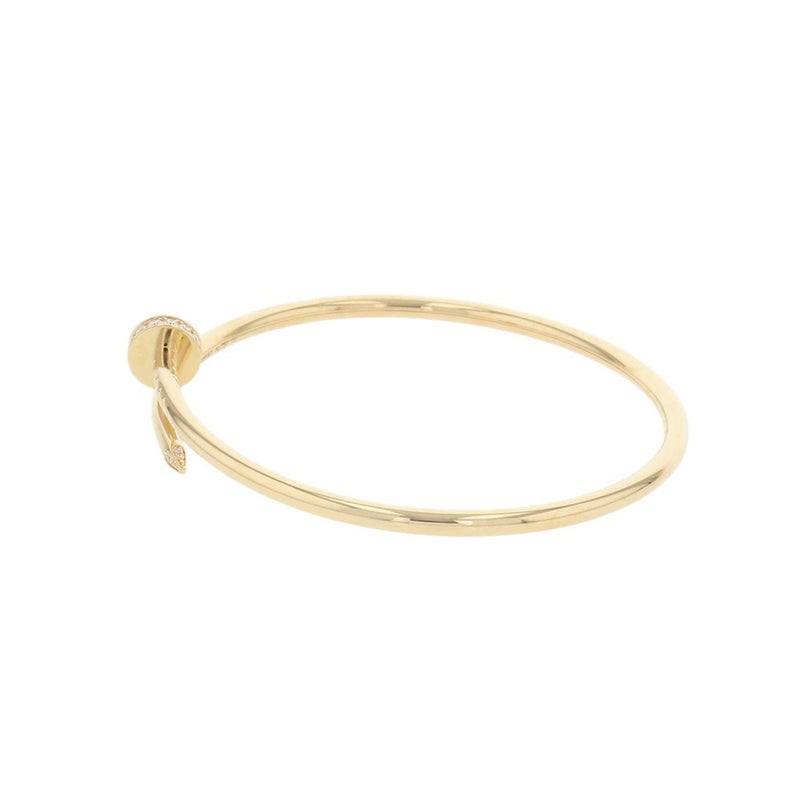 カルティエ ブレスレット ジュスト アン クル SM スモールモデル ダイヤ 20P 計0.18ct K18YG サイズ17 B6066117