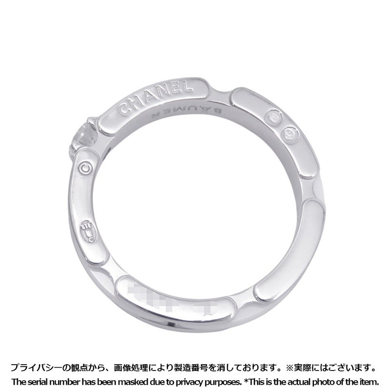 シャネル リング ウルトラ コレクション ダイヤモンド 1P K18WG/ホワイトセラミック サイズ53 J3094 CHANEL