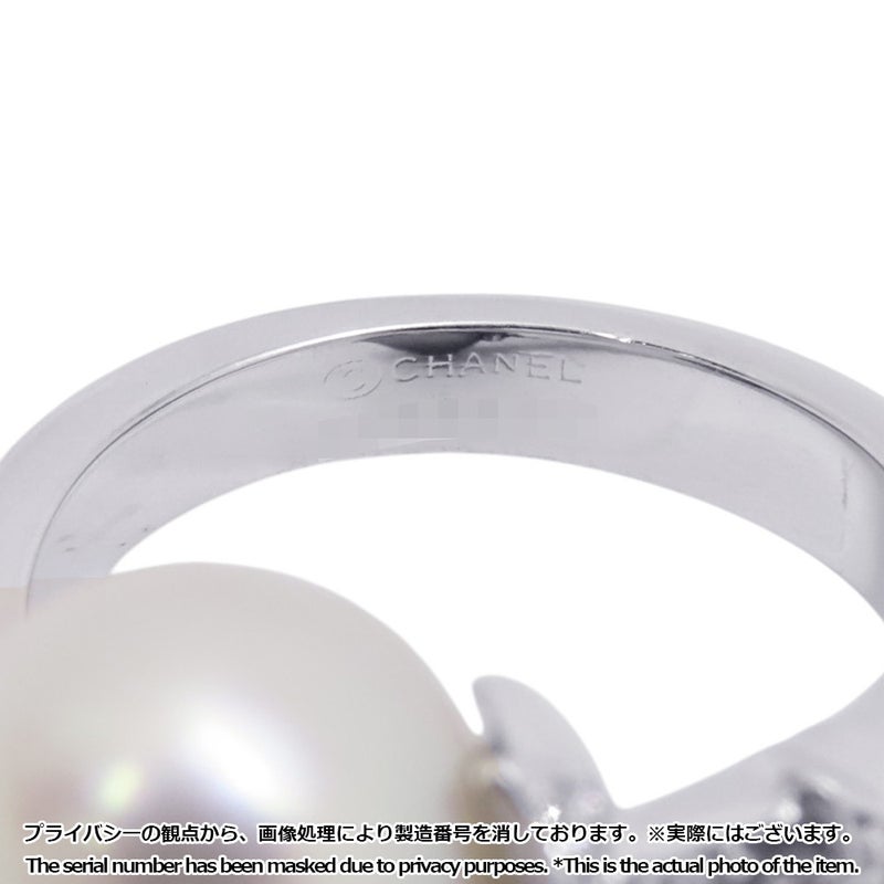 シャネル リング コメット ツイン パール/ブラックパール/ダイヤ/ブラックダイヤ K18WGホワイトゴールド サイズ52 指輪