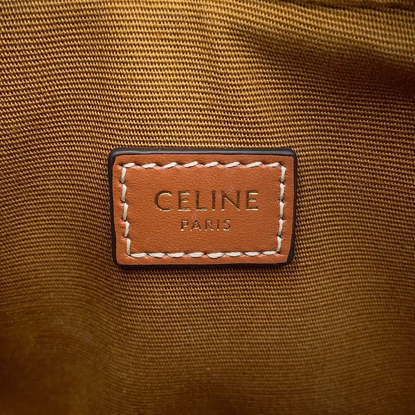 セリーヌ ハンドバッグ トリオンフ ハート PVC/レザー 198222 CELINE 2wayショルダーバッグ ブラウン
