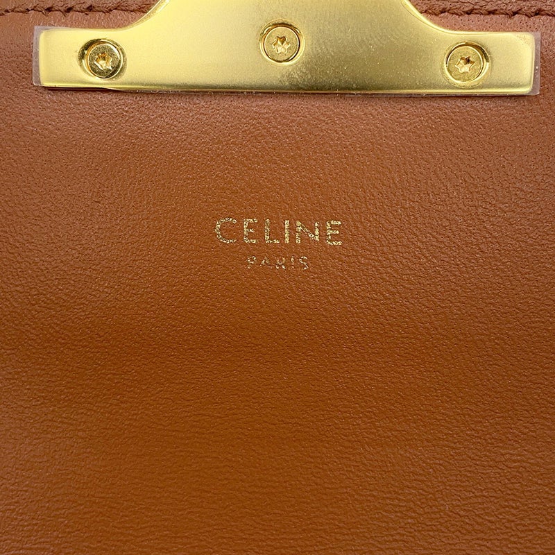 セリーヌ ショルダーバッグ トリオンフ クロード PVC カーフスキン 194142CUZ.01BC CELINE 白