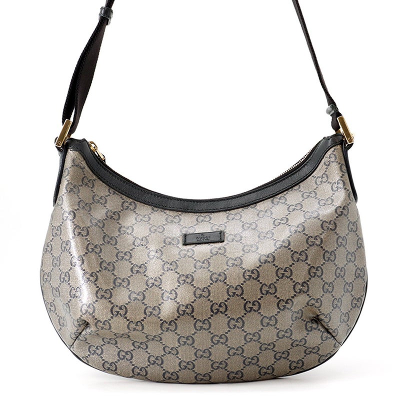 グッチ ショルダーバッグ GGクリスタル PVC レザー 181092 GUCCI バッグ 黒