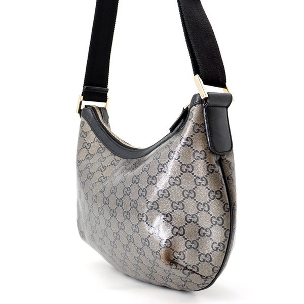 グッチ ショルダーバッグ GGクリスタル PVC レザー 181092 GUCCI バッグ 黒