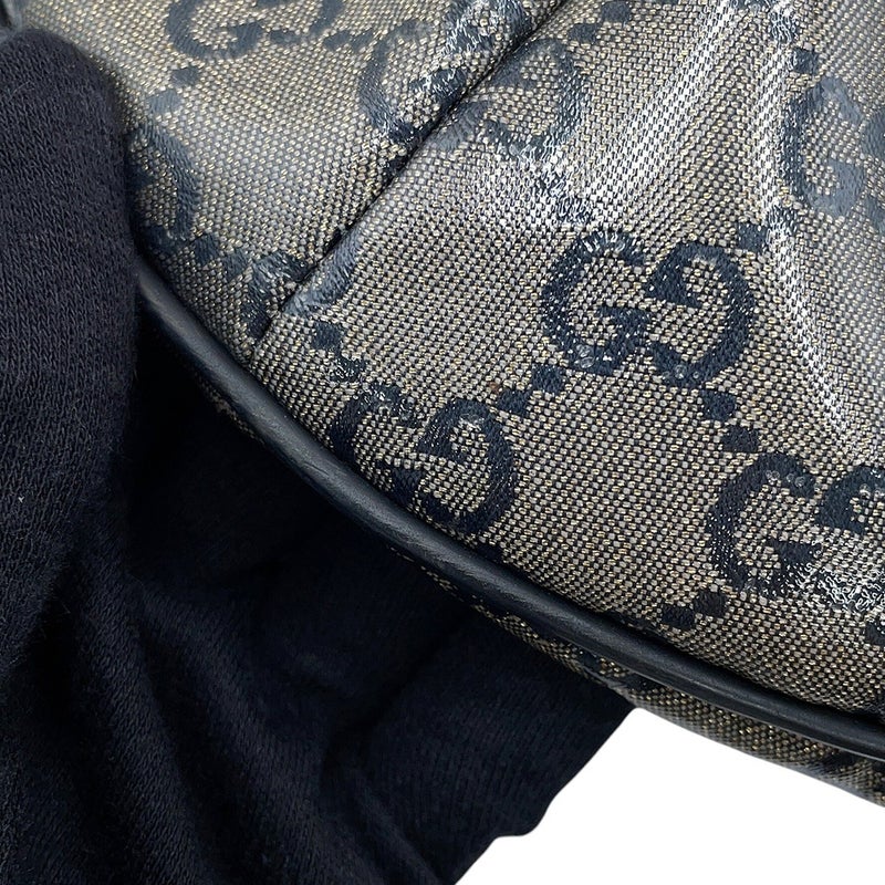 グッチ ショルダーバッグ GGクリスタル PVC レザー 181092 GUCCI バッグ 黒