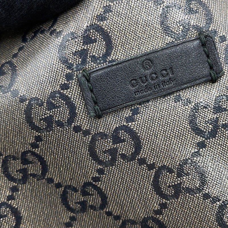 グッチ ショルダーバッグ GGクリスタル PVC レザー 181092 GUCCI バッグ 黒