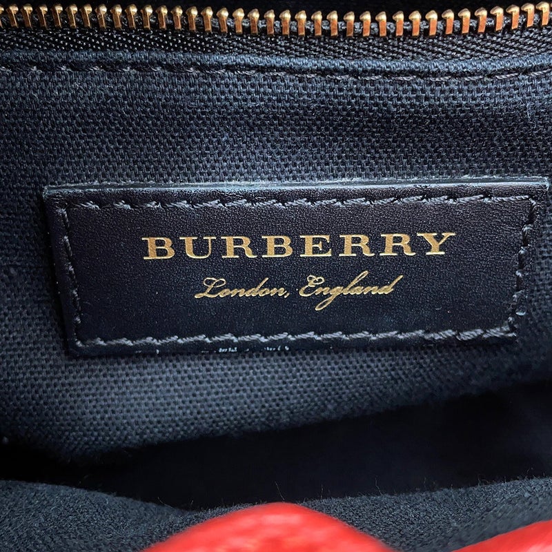 バーバリー ハンドバッグ グラフィティ レザー BURBERRY 2wayショルダーバッグ