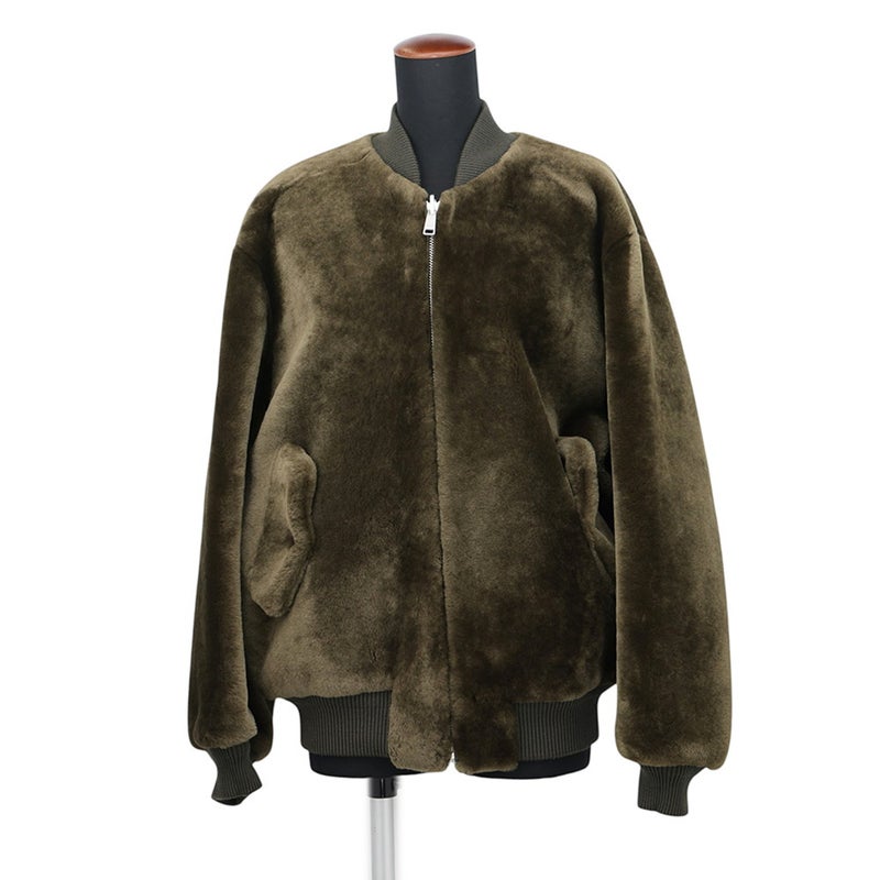 プラダ ジャケット リバーシブル シープスキンファー ナイロン スペシャルオーダー レディースサイズ38 PRADA アウター