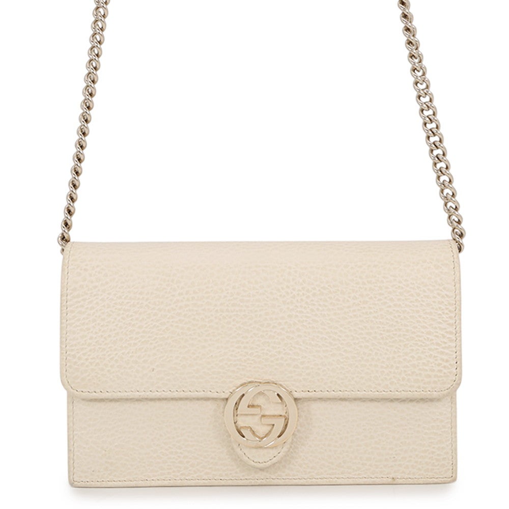 グッチ チェーンウォレット インターロッキングG レザー 615523 GUCCI