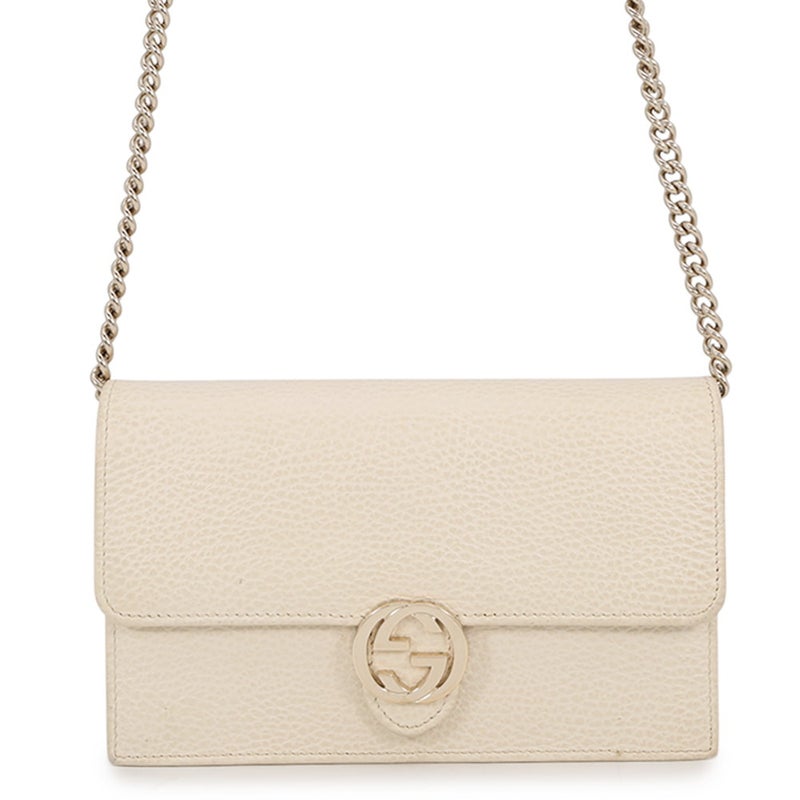グッチ チェーンウォレット インターロッキングG レザー 615523 GUCCI 財布 アウトレット品