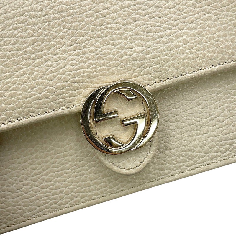 グッチ チェーンウォレット インターロッキングG レザー 615523 GUCCI 財布 アウトレット品