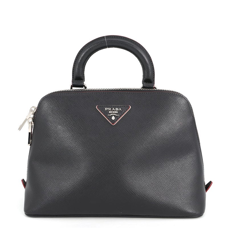 プラダ リュック トライアングルロゴ バックパック サフィアーノレザー 1BZ003 PRADA 2way 黒