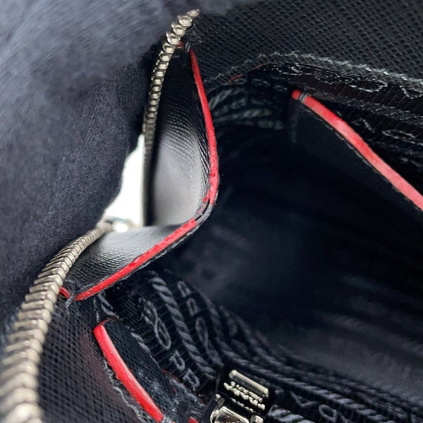 プラダ リュック トライアングルロゴ バックパック サフィアーノレザー 1BZ003 PRADA 2way 黒