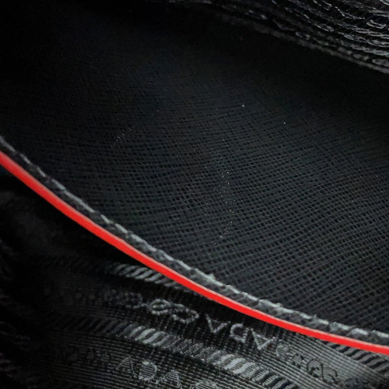 プラダ リュック トライアングルロゴ バックパック サフィアーノレザー 1BZ003 PRADA 2way 黒