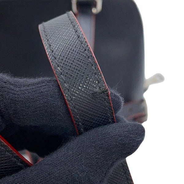 プラダ リュック トライアングルロゴ バックパック サフィアーノレザー 1BZ003 PRADA 2way 黒