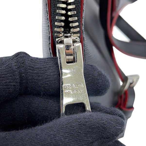 プラダ リュック トライアングルロゴ バックパック サフィアーノレザー 1BZ003 PRADA 2way 黒
