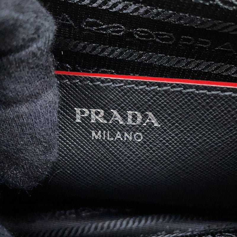 プラダ リュック トライアングルロゴ バックパック サフィアーノレザー 1BZ003 PRADA 2way 黒