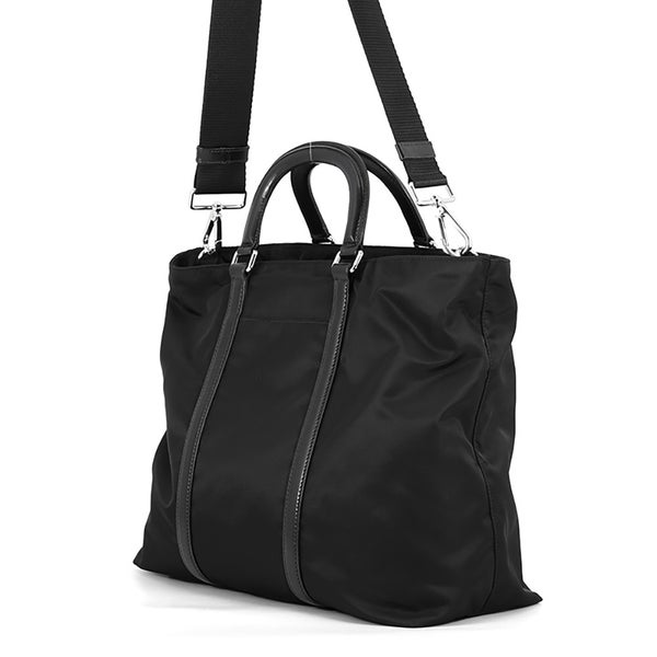 プラダ トートバッグ トライアングルロゴ ナイロン レザー B2879N PRADA 2way 黒