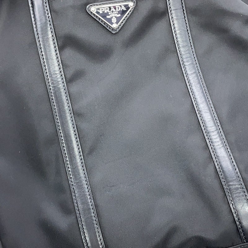 プラダ トートバッグ トライアングルロゴ ナイロン レザー B2879N PRADA 2way 黒