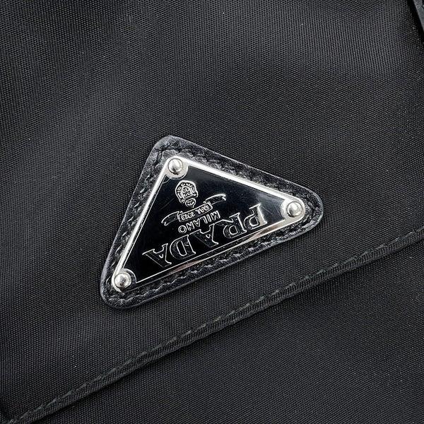 プラダ トートバッグ トライアングルロゴ ナイロン レザー B2879N PRADA 2way 黒