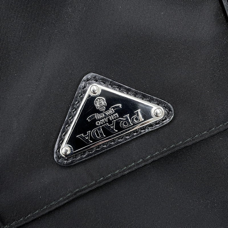 プラダ トートバッグ トライアングルロゴ ナイロン レザー B2879N PRADA 2way 黒