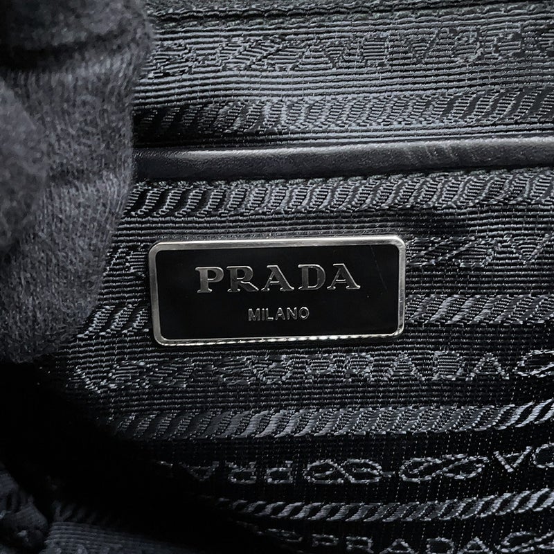 プラダ トートバッグ トライアングルロゴ ナイロン レザー B2879N PRADA 2way 黒