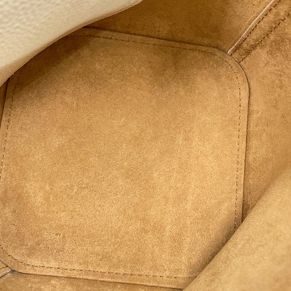 ロエベ ハンドバッグ ぺブルバゲット ミニ レザー AANBBBMX02 LOEWE 2way 白