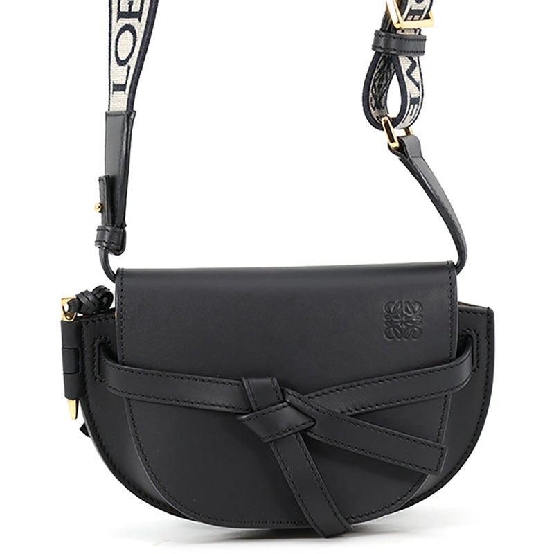 ロエべ ショルダーバッグ ゲート デュアル ミニ レザー A650N46X13 LOEWE 黒