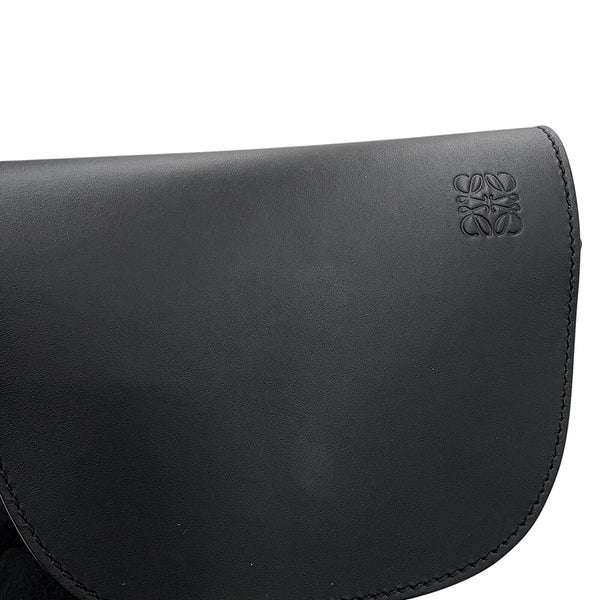 ロエべ ショルダーバッグ ゲート デュアル ミニ レザー A650N46X13 LOEWE 黒