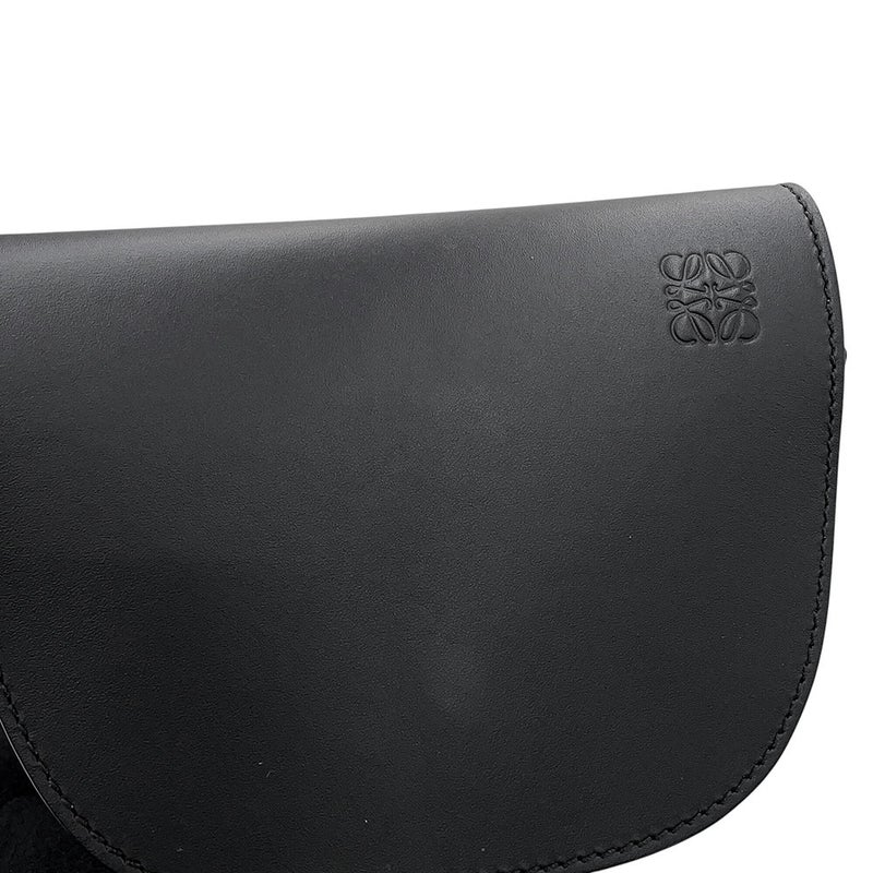 ロエべ ショルダーバッグ ゲート デュアル ミニ レザー A650N46X13 LOEWE 黒