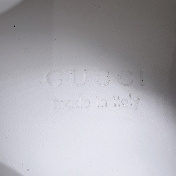 グッチ スニーカー GGエンボス レザー PVC メンズサイズ11 1/2 669582 GUCCI 靴 黒 白