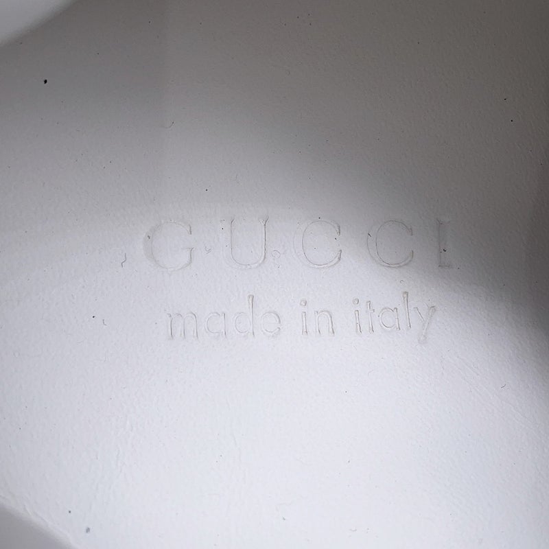 グッチ スニーカー GGエンボス レザー PVC メンズサイズ11 1/2 669582 GUCCI 靴 黒 白