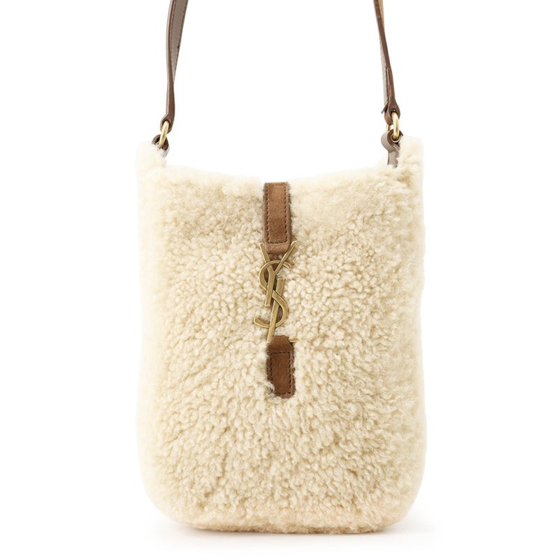 サンローランパリ ショルダーバッグ LE 5 A 7 シアリング レザー 760376 SAINT LAURENT PARIS