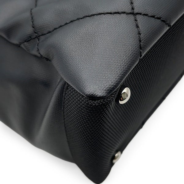 シャネル トートバッグ パリビアリッツトートPM マトラッセ ココマーク A34208 CHANEL 黒