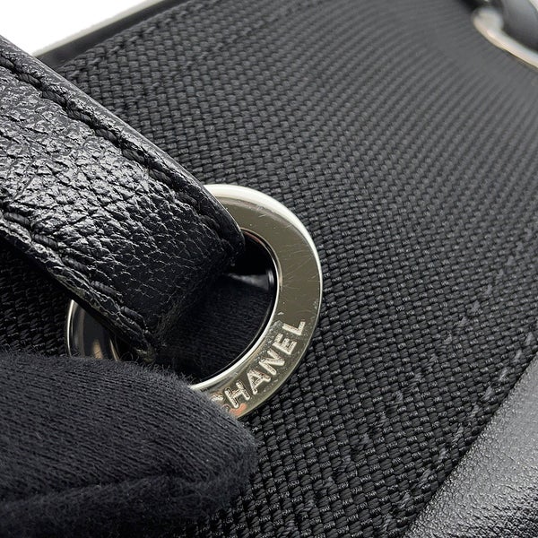 シャネル トートバッグ パリビアリッツトートPM マトラッセ ココマーク A34208 CHANEL 黒