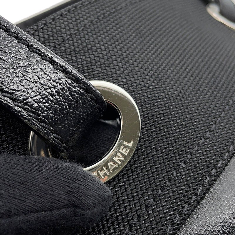 シャネル トートバッグ パリビアリッツトートPM マトラッセ ココマーク A34208 CHANEL 黒